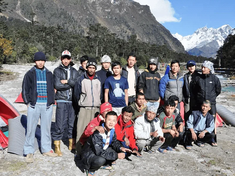 Our trekking support team Image